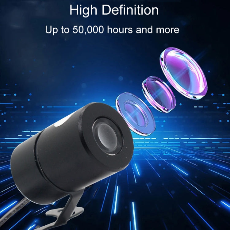 1pair Motorcycle Angel Wings Welcome Light LED Chassis Modified Wings Projector Light(White)