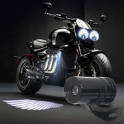1pair Motorcycle Angel Wings Welcome Light LED Chassis Modified Wings Projector Light(Red)