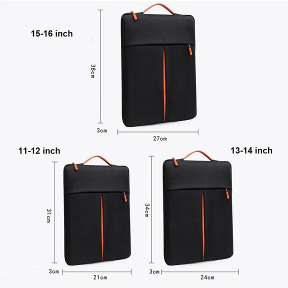11-12 Inch Portable Laptop Sleeve Bag Travel Carry Case Cover(Black)