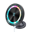 Magsafe 15W Magnetic Colorful Light Wireless Charging Mobile Phone Holder, Color: A9 Adhesive Dark Gray - Wireless Charger Holders by PMC TechLife | Online Shopping South Africa | PMC TechLife | Buy Now Pay Later Mobicred
