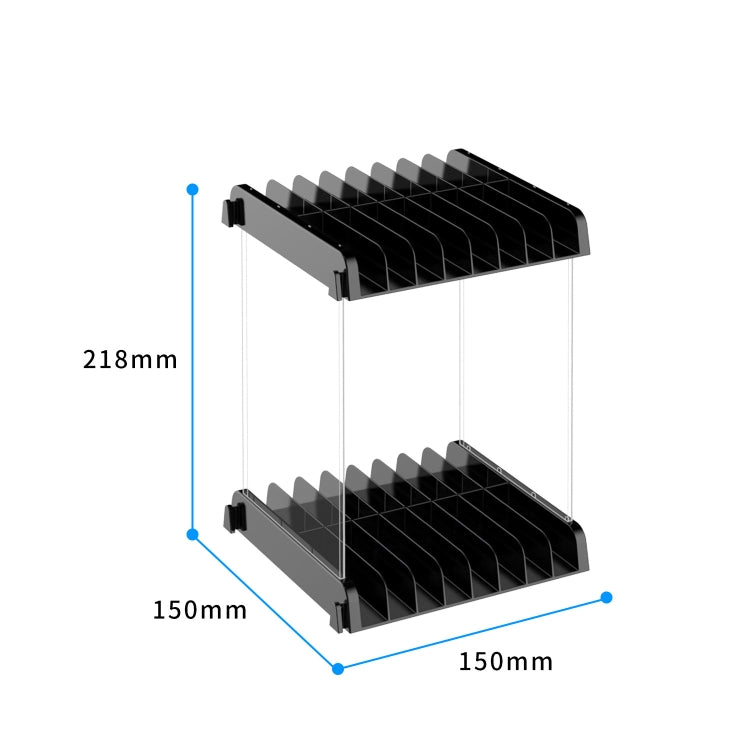 Game Card CD Disk Storage Bracket Wall Mounted Storage CD Case(Black)