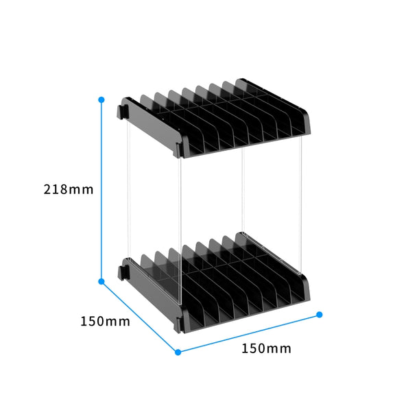 Game Card CD Disk Storage Bracket Wall Mounted Storage CD Case(Black)