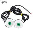 2pcs 23mm Motorcycle Eagle Eye Light Reverse Rearview Mirror Spotlight(Green) - Eagle Eye Lamps by PMC TechLife | Online Shopping South Africa | PMC TechLife | Buy Now Pay Later Mobicred