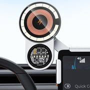 Car Wireless Charging Mobile Phone Holder For Tesla Model 3 and Other Models(Gray)