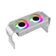 Desktop ARGB Memory Cooler PWM Temperature Control Dual Fan, For DDR / DDR2 / DDR3 / DDR4 / DDR5(White) - Fan Cooling by PMC TechLife | Online Shopping South Africa | PMC TechLife | Buy Now Pay Later Mobicred