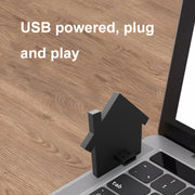 LJ-MWQ USB Plug Ultrasonic Night Light Mosquito Repellent Household Indoor Mosquito Repellent Lamp(Black)