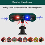 N911W Solar Powered Mouse Repeller Alarm Infrared Sensor Animal Repellent(Green)