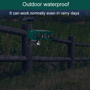 N911W Solar Powered Mouse Repeller Alarm Infrared Sensor Animal Repellent(Green)