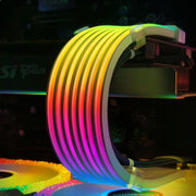 AOSOR AL300 Computer Glow Line ARGB Neon Cable Motherboard Chassis Light Strip Light Board Decoration(White)