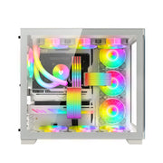 AOSOR Al200 Neon Cable Computer Motherboard Graphics Card Glow Board Power Supply Line Decoration(White)