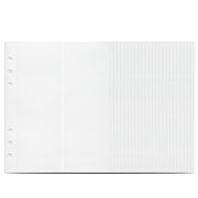 25sheets /Set A5 6 Holes Save Money Challenge Envelopes Replacement Inner Page, Spec: Double-grid