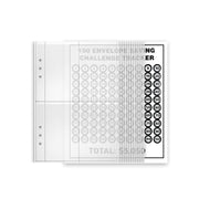 25sheets /Set A5 6 Holes Save Money Challenge Envelopes Replacement Inner Page, Spec: Set 4