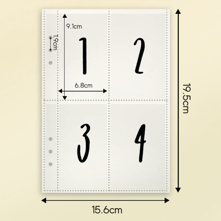 25sheets /Set A5 6 Holes Save Money Challenge Envelopes Replacement Inner Page, Spec: Set 1