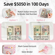 25sheets /Set A5 6 Holes Save Money Challenge Envelopes Replacement Inner Page, Spec: Double-grid