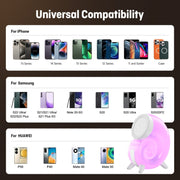 Conch RGB Touch Night Light Magsafe Magnetic Wireless Charger(Colorful)