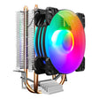 COOLMOON Frost Double Copper Tube CPU Fan Desktop PC Illuminated Silent AMD Air-Cooled Cooler, Style: P2 Magic Moon Edition Single Fan - free shipping - PMC TechLife - Order now!