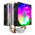 COOLMOON Frost Double Copper Tube CPU Fan Desktop PC Illuminated Silent AMD Air-Cooled Cooler, Style: P22 Streamline Edition Double Fan - free shipping - PMC TechLife - Order now!