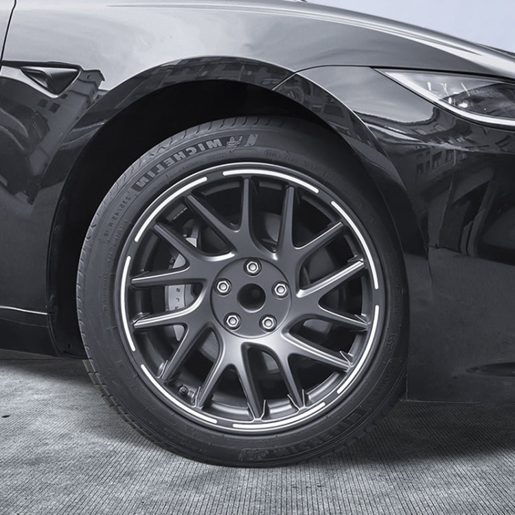 For 2024 Tesla Model 3 Half Hemming Luminous Hubcaps(4pcs/ Set)
