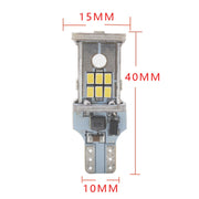 2pcs Automotive LED Reversing Lights Decode Induction Wide Voltage Brake Lights(White)