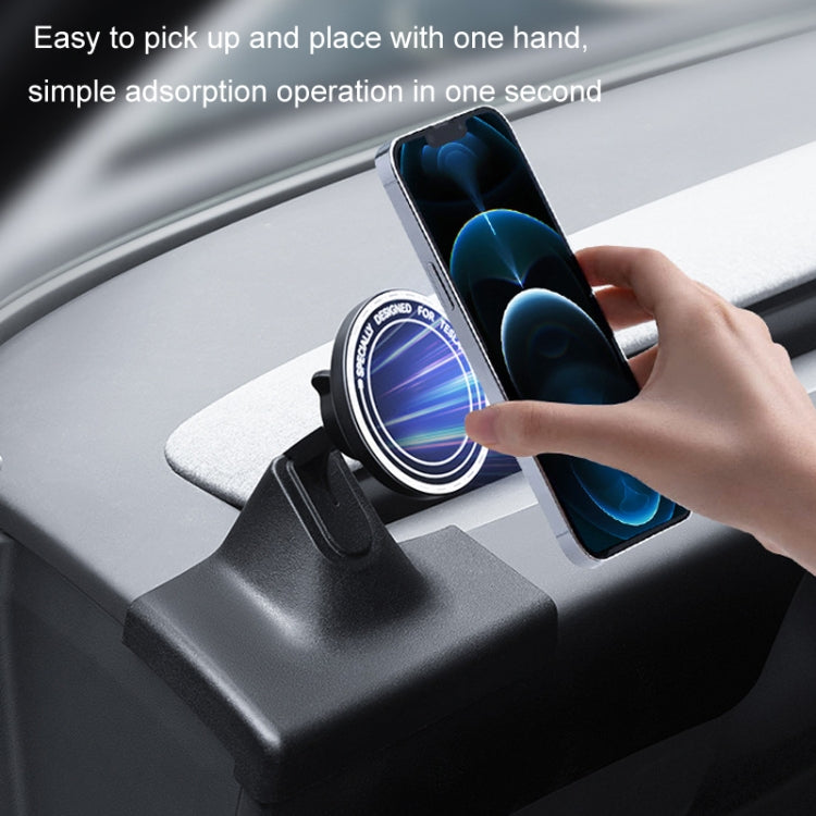 For 2024 Tesla Model 3 Left-hand Drive Air Outlet Magnetic Car Phone Holder(Dashboard Base)