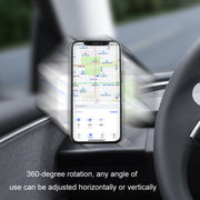 For 2024 Tesla Model 3 Left-hand Drive Air Outlet Magnetic Car Phone Holder(Dashboard Base)
