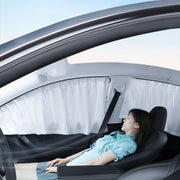 For Tesla Model 3 4pcs White Car Side Window Privacy Sun Protection Curtain