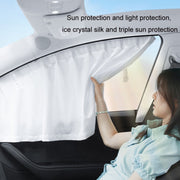 For Tesla Model 3 4pcs Black Car Side Window Privacy Sun Protection Curtain