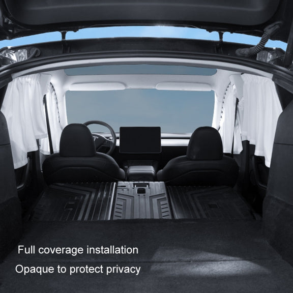 For Tesla Model 3 4pcs Black Car Side Window Privacy Sun Protection Curtain