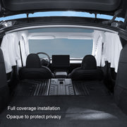 For Tesla Model 3 4pcs White Car Side Window Privacy Sun Protection Curtain