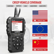 Launch Creader CR529 OBD2 Car Engine Fault Tester Code Scanner(Black)