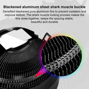 COOLMOON CPU Cooler Desktop Computer Auto Color Change Multi-Platform Mute Cooling Fan(Colorful Fine Aperture)
