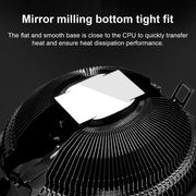 COOLMOON CPU Cooler Desktop Computer Auto Color Change Multi-Platform Mute Cooling Fan(Colorful Fine Aperture)