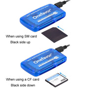 Onefavor All-In-One Card Reader Support SM / XD / SD / MMC / MS / CF Card, Model: Card Reader+8 Pin Adaptor