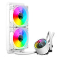 COOLMOON CM-YM-240T Digital ARGB Lens Edition Integrated Water Cooling CPU Cooler Temperature Display CPU Fan(White) - free shipping - PMC TechLife - Order now!