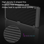 COOLMOON CM-YM-240T Digital ARGB Lens Edition Integrated Water Cooling CPU Cooler Temperature Display CPU Fan(Black)