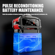FOXSUR 25A 12V/24V Portable High-Power Car Ship Motorcycle Charger(US Plug)