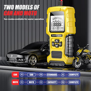 FOXSUR 12V/24V Automotive Lead-acid Battery Internal Resistance Rapid Analyzer(Yellow)