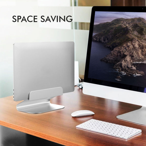 AhaStyle ST07 Laptop Stand Tablet Vertical Aluminum Desktop Storage Base(Silver)