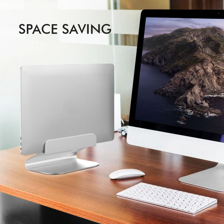 AhaStyle ST07 Laptop Stand Tablet Vertical Aluminum Desktop Storage Base(Silver)