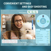 2.8-Inch Display Digital Camera 64MP 4K HD Camcorder With 18x Digital Zoom(Black)