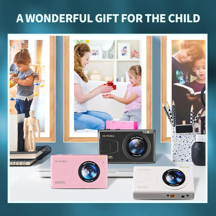2.8-Inch Display Digital Camera 64MP 4K HD Camcorder With 18x Digital Zoom(Black)