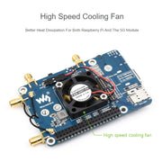 Waveshare SIM8262E-M2 5G HAT For Raspberry Pi, Quad Antennas 5G NSA, 5G/4G/3G Compatible(23254)