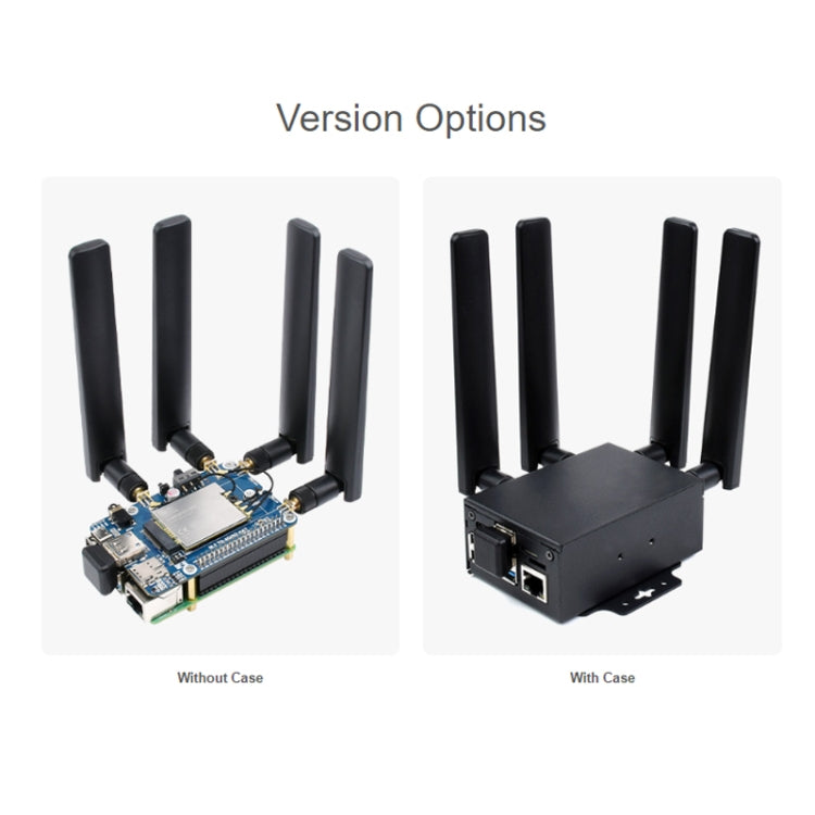 Waveshare SIM8262E-M2 5G HAT For Raspberry Pi, Quad Antennas 5G NSA, 5G/4G/3G Compatible(23254)