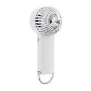 Outdoor Handheld Ice Air Conditioning Fan Astronaut Night Light Semiconductor Cooling Fan(White)