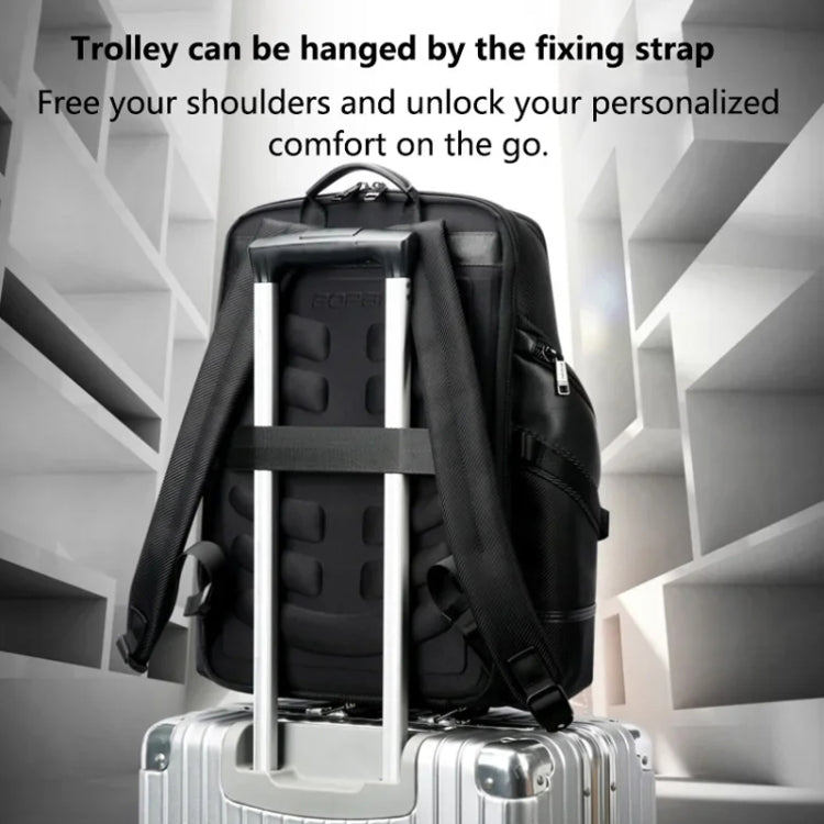 Bopai 61-123561 Large Capacity Business Trip Laptop Backpack(Black)