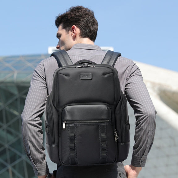 Bopai 61-123561 Large Capacity Business Trip Laptop Backpack(Black)