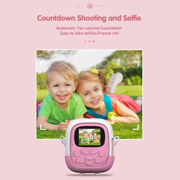 A19B 2.0-Inch 720P HD Reversible Camera Cartoon Children Mini Digital Printing Camera(Green)