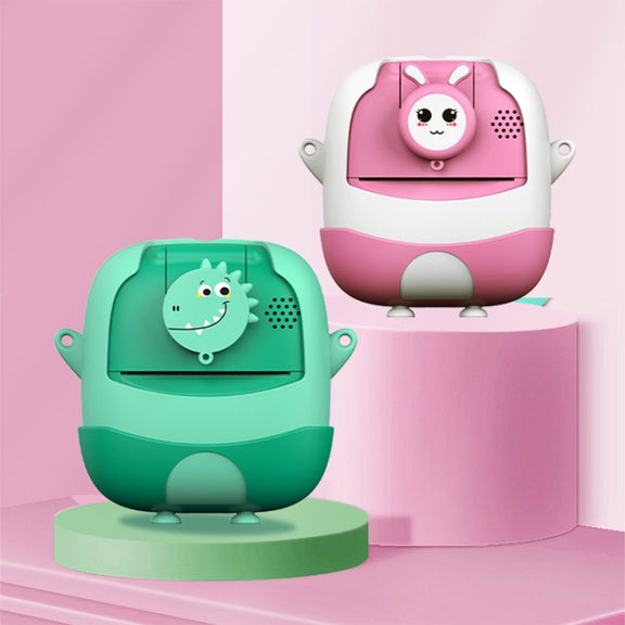 A19B 2.0-Inch 720P HD Reversible Camera Cartoon Children Mini Digital Printing Camera(Green)