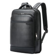 Bopai 61-122391 Large-capacity First-layer Cowhide Business Laptop Backpack With USB+Type-C Port(Black) - free shipping - PMC TechLife - Order now!