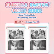 M8 2.4-Inch 1080P HD 2400W Pixel Dual-Camera Children Thermal Printing Camera, Color: Blue+32GB